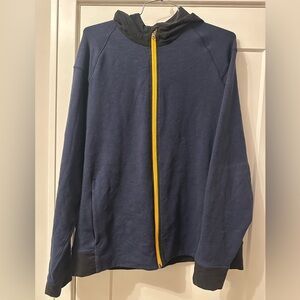 Lululemon Sweater Mens XXL Full Zip Hoodie Blue. Condition is Pre-Owned